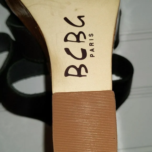 BCBG Paris Women's Size 7.5 Cork Wedge Heel Slip On Sandals - Picture 13 of 14